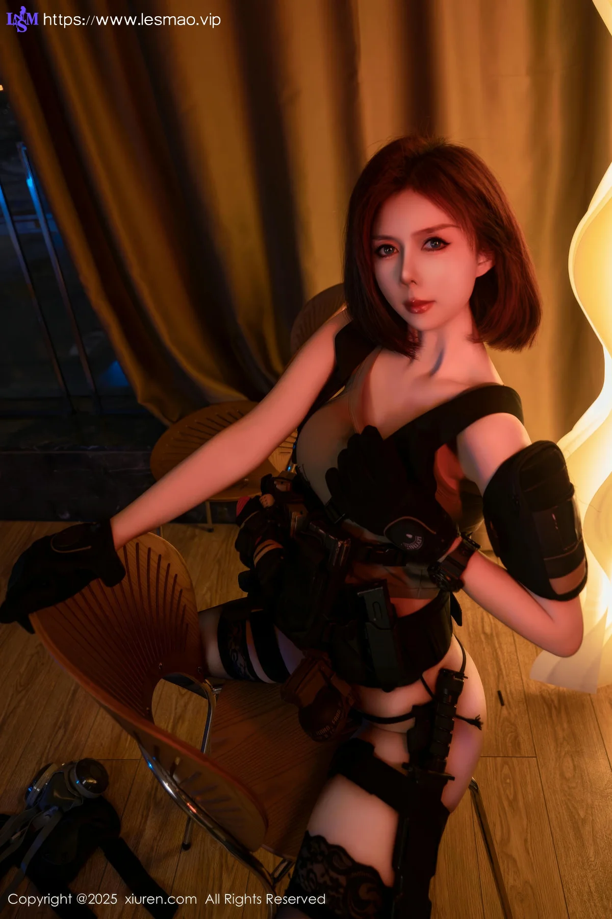 XiuRen 秀人 No.9759 白芷yy 帅气短发美女制服 - 22