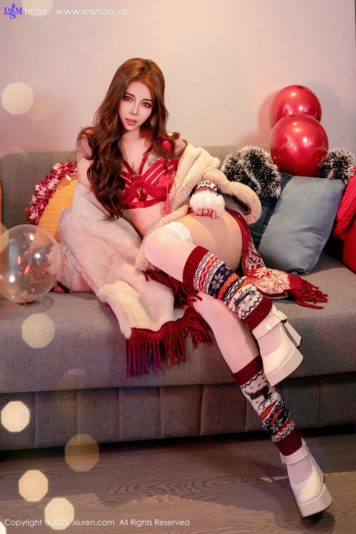 XiuRen 秀人 No.9789 沐娜娜 乳贴玉体节日气氛 - 11