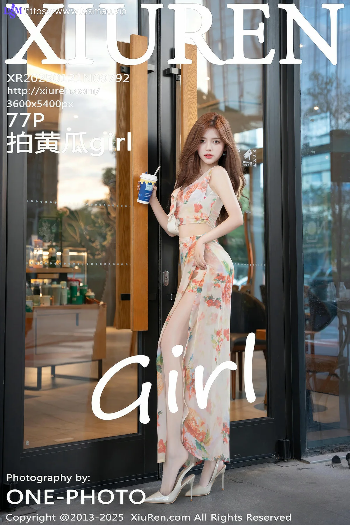 XiuRen 秀人 No.9792 拍黄瓜girl 性感碎花裙 - 78