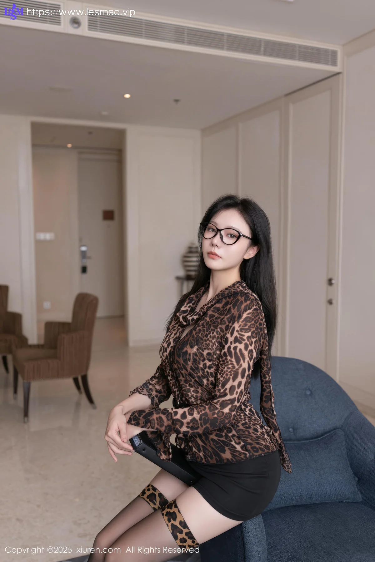 XiuRen 秀人 No.9794 安然anran 豹纹套装写真 - 11