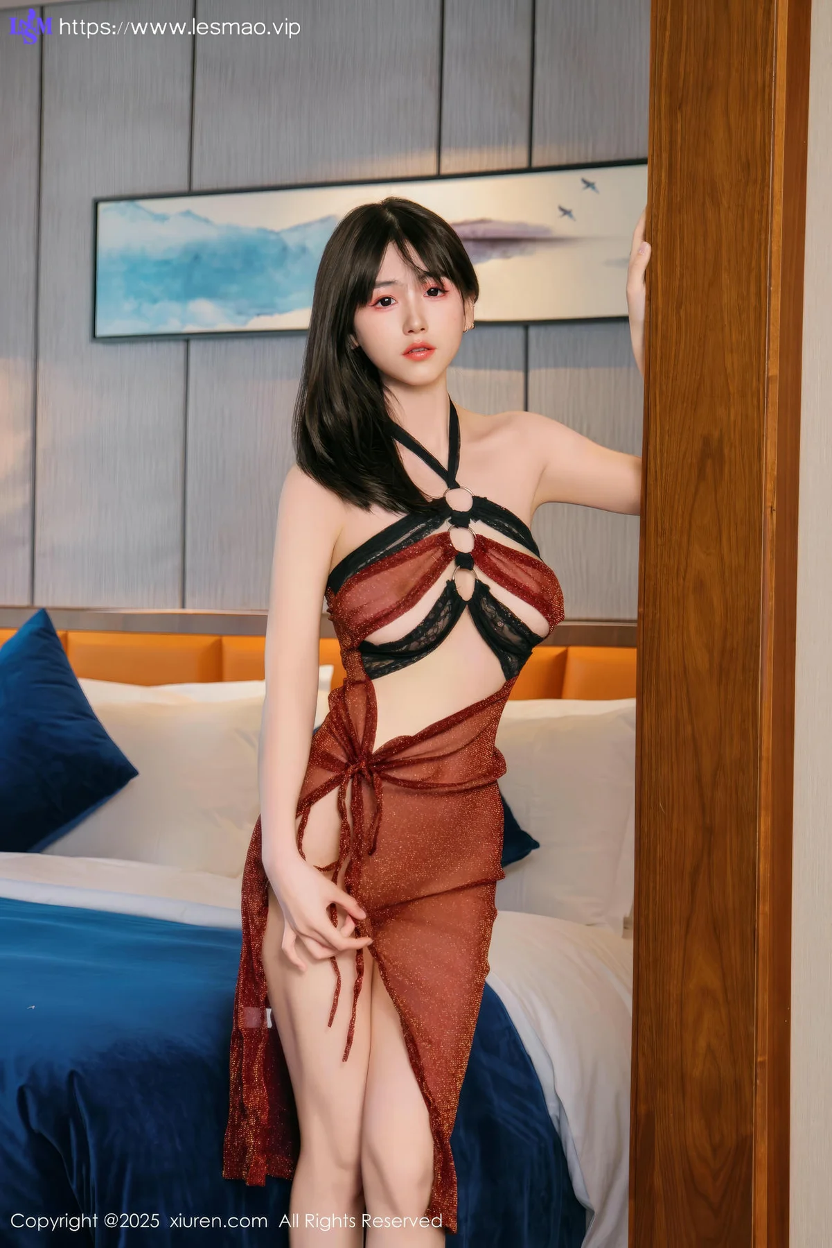 XiuRen 秀人 No.9804 奶芙乔乔 香肩长腿美腿 - 81