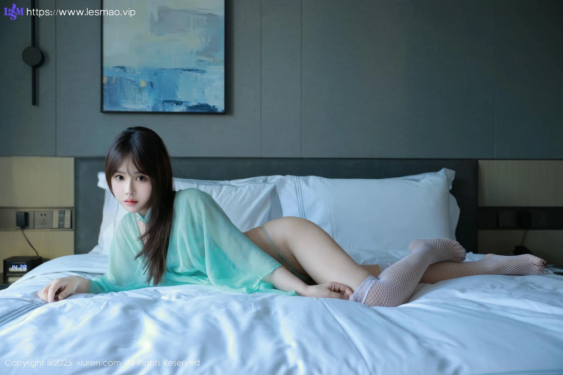 XiuRen 秀人 No.9807 Evelyn艾莉 玉体白丝少女 - 17