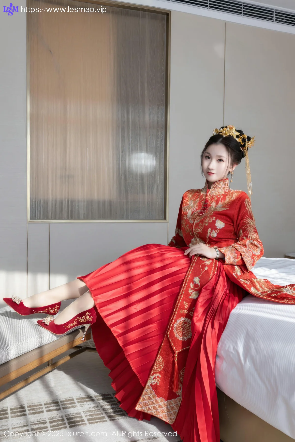 XiuRen 秀人 No.9811 杏子Yada 新春旗袍制服 - 23