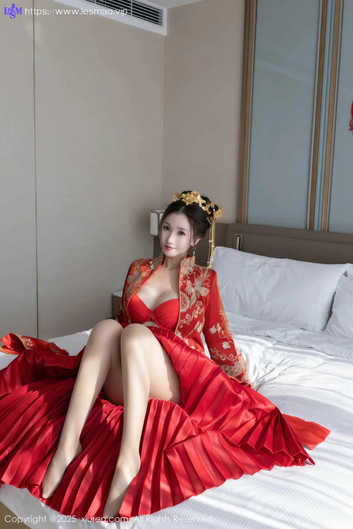 XiuRen 秀人 No.9811 杏子Yada 新春旗袍制服 - 29