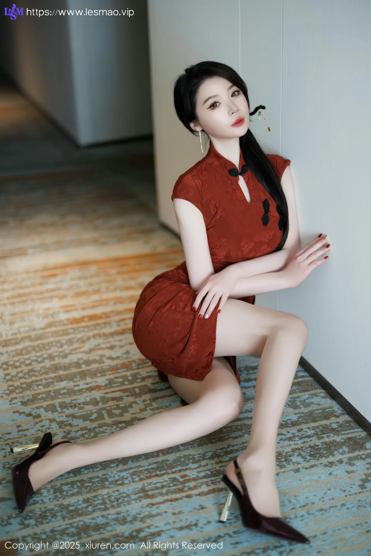 XiuRen 秀人 No.9812 梦心玥红色内衣私房 - 15