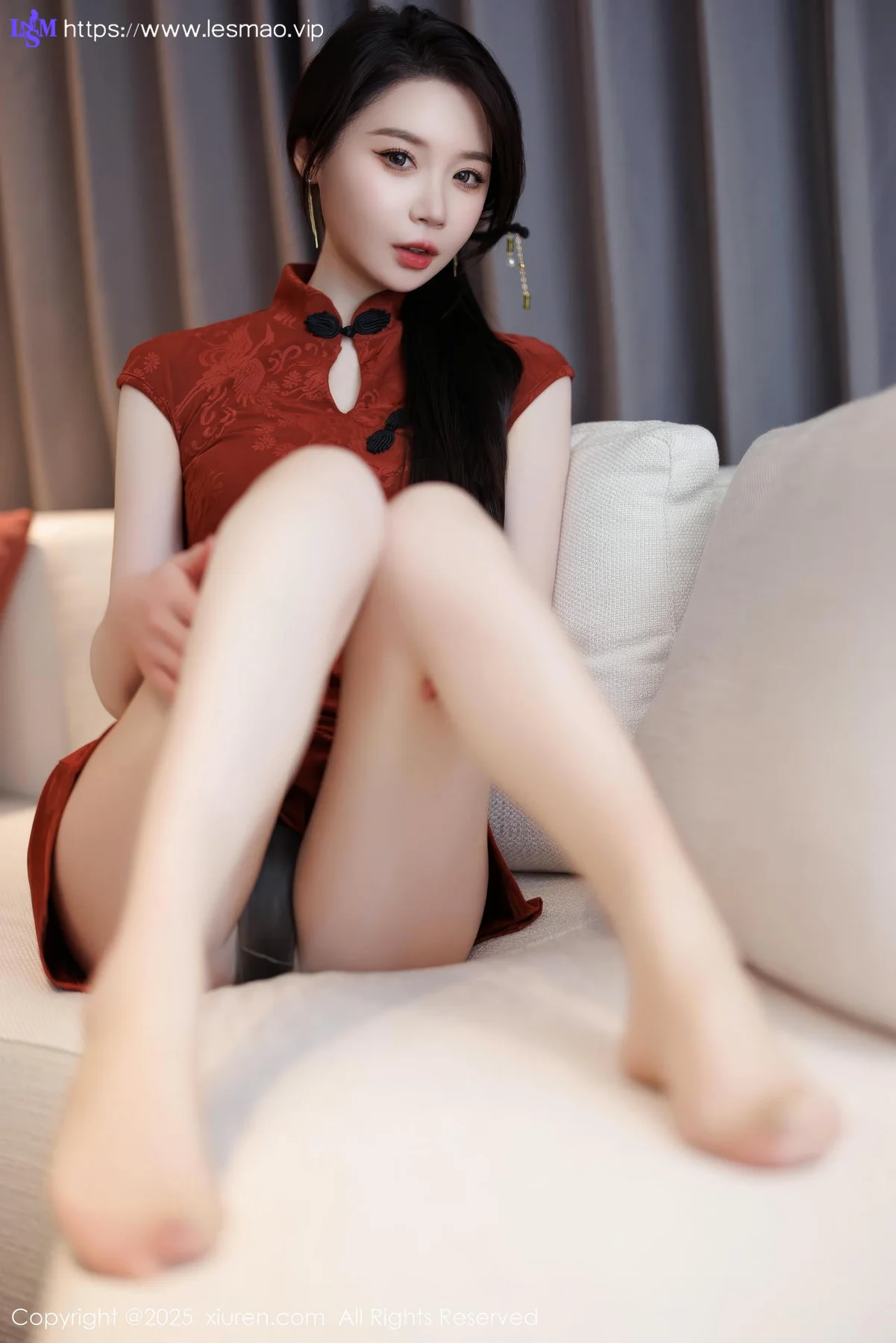 XiuRen 秀人 No.9812 梦心玥红色内衣私房 - 28