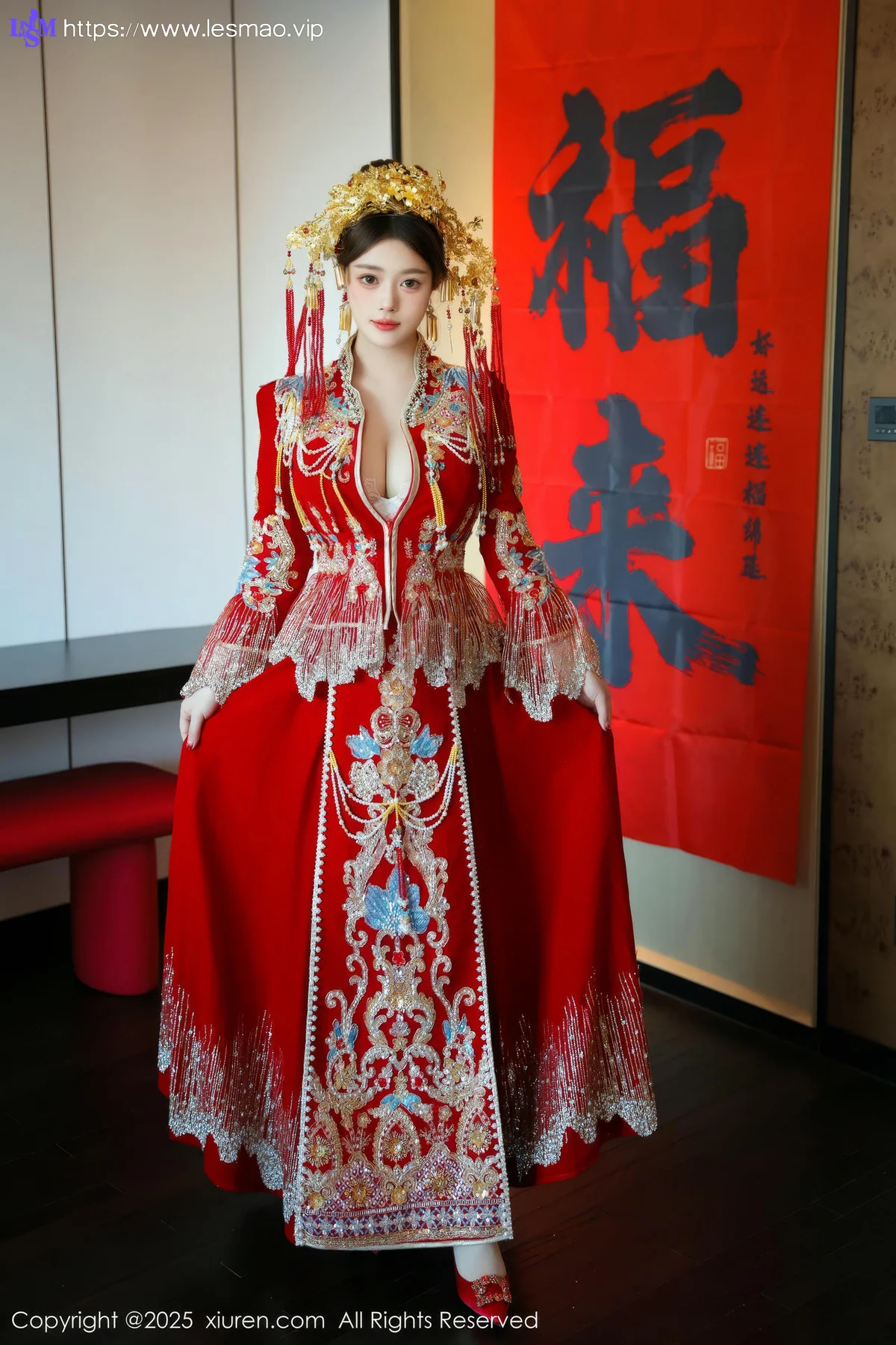 XiuRen 秀人 No.9823 蛋蛋宝 制服新春美女写真 - 12