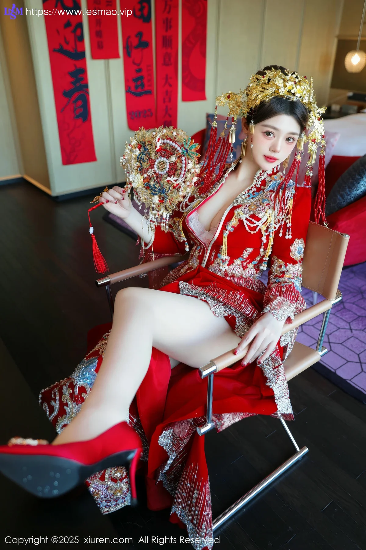 XiuRen 秀人 No.9823 蛋蛋宝 制服新春美女写真 - 18
