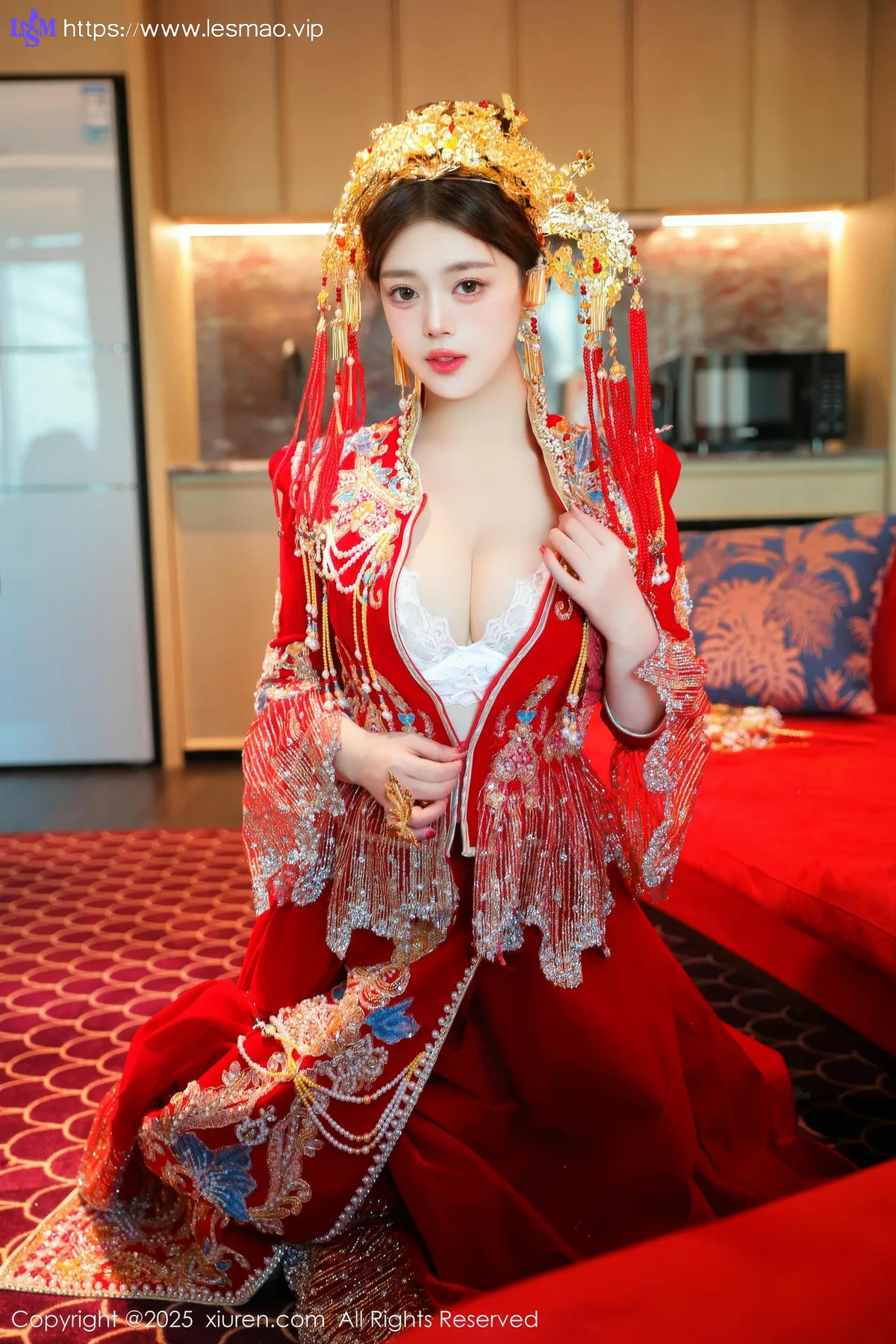 XiuRen 秀人 No.9823 蛋蛋宝 制服新春美女写真 - 31