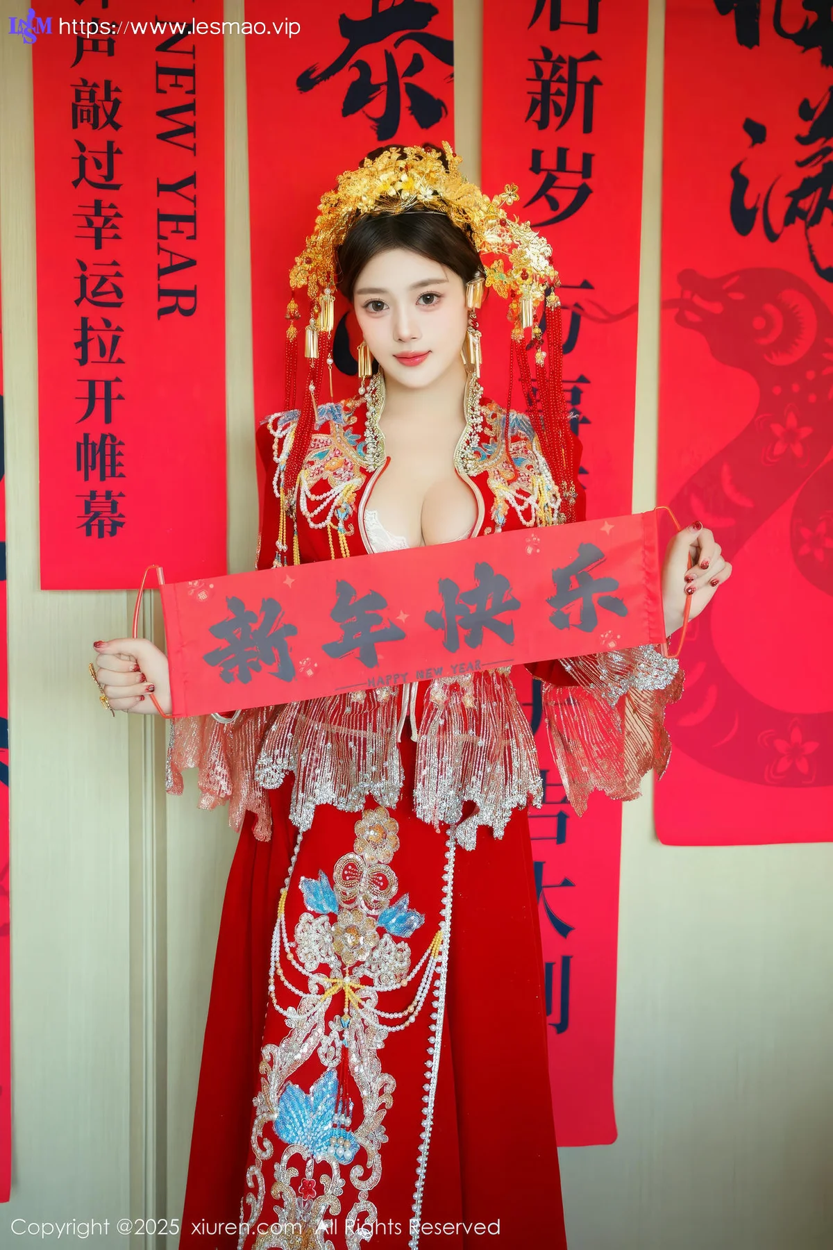 XiuRen 秀人 No.9823 蛋蛋宝 制服新春美女写真 - 37