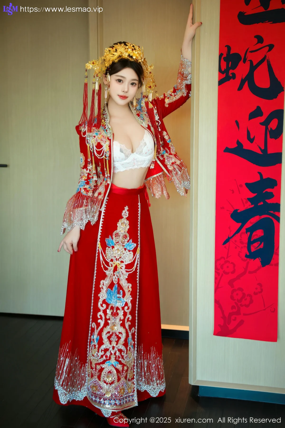 XiuRen 秀人 No.9823 蛋蛋宝 制服新春美女写真 - 38