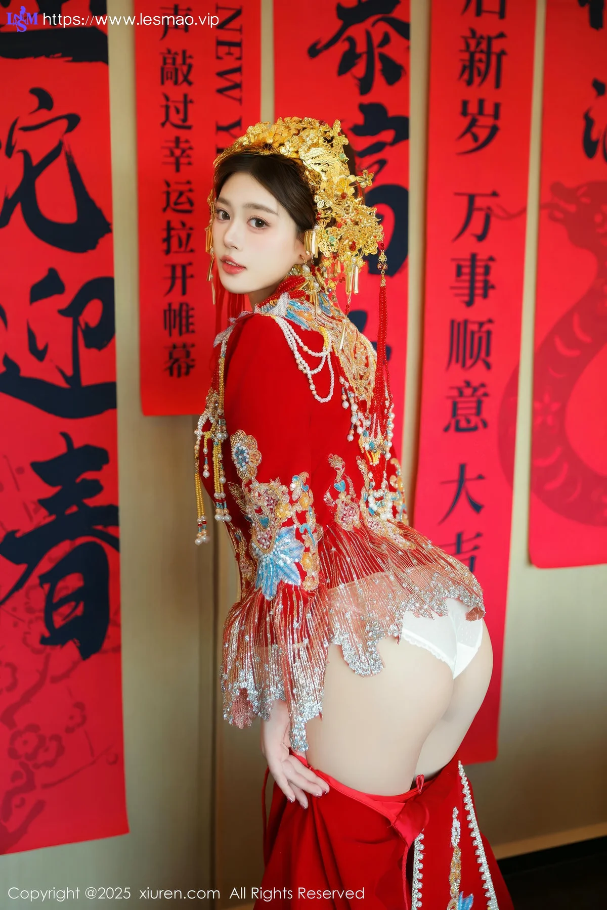 XiuRen 秀人 No.9823 蛋蛋宝 制服新春美女写真 - 41