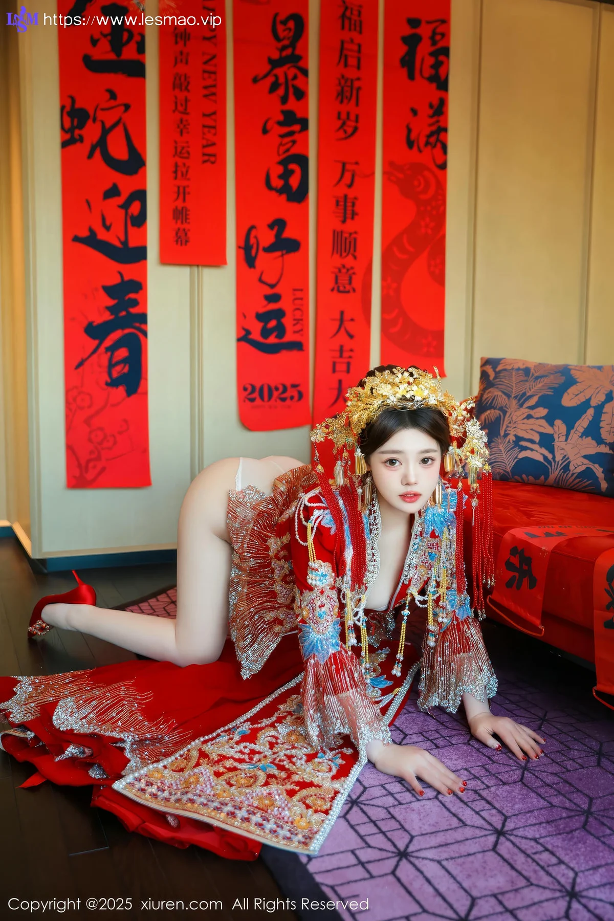 XiuRen 秀人 No.9823 蛋蛋宝 制服新春美女写真 - 47