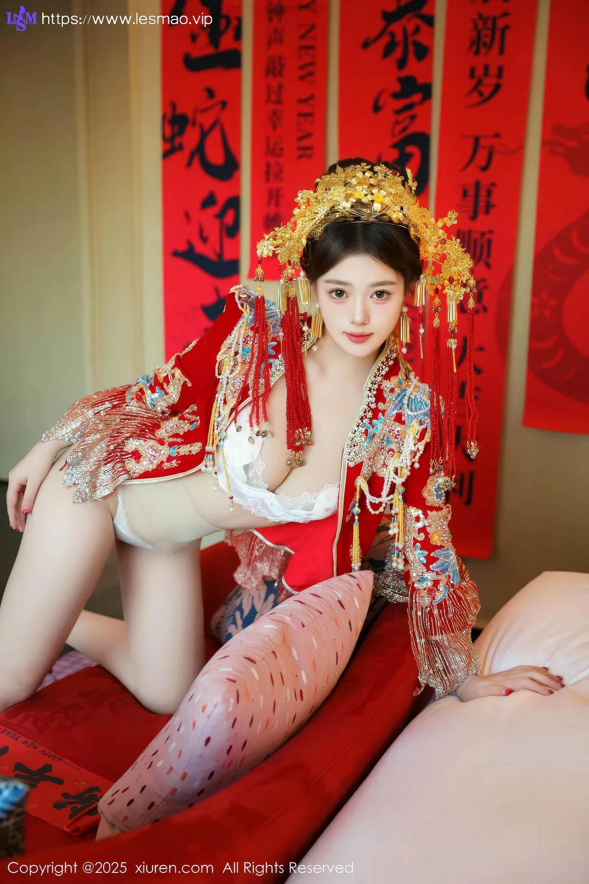 XiuRen 秀人 No.9823 蛋蛋宝 制服新春美女写真 - 52