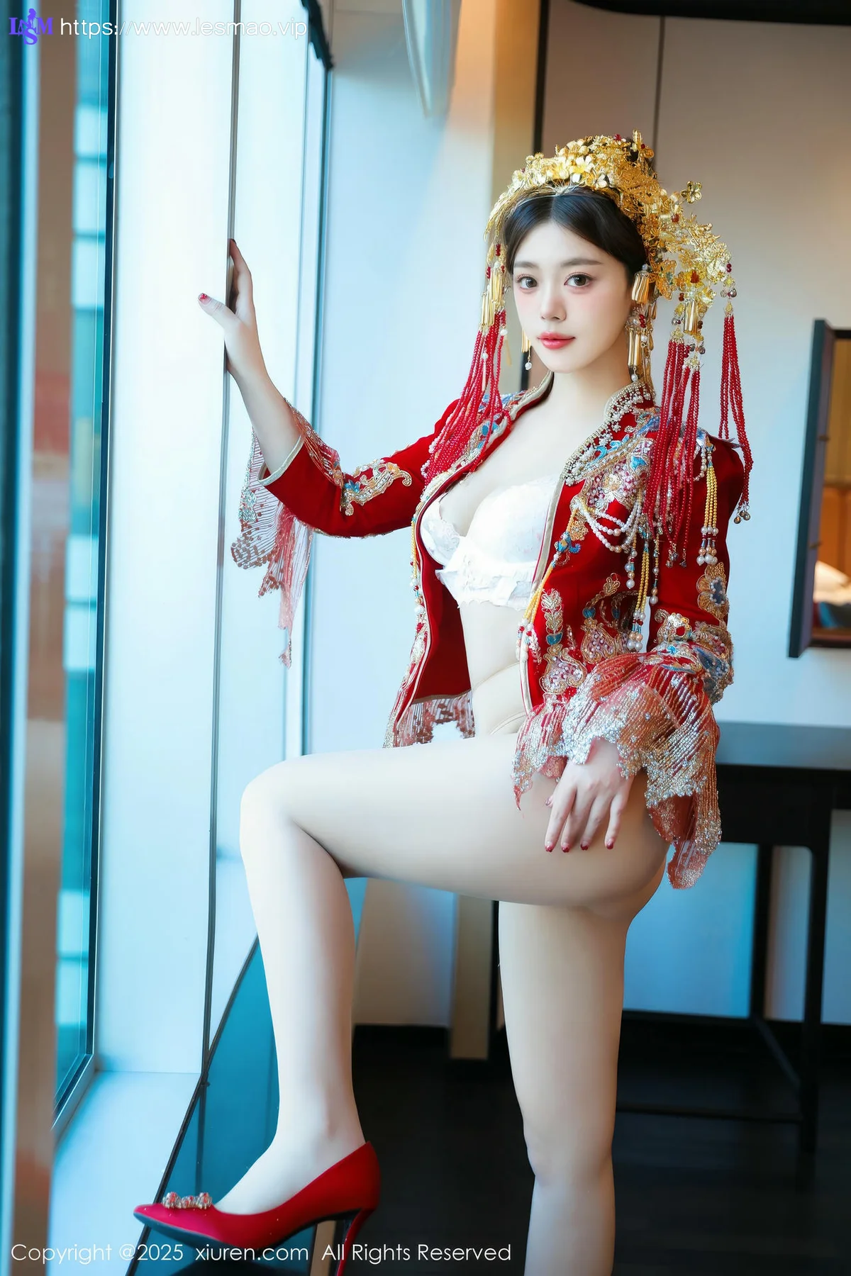 XiuRen 秀人 No.9823 蛋蛋宝 制服新春美女写真 - 55