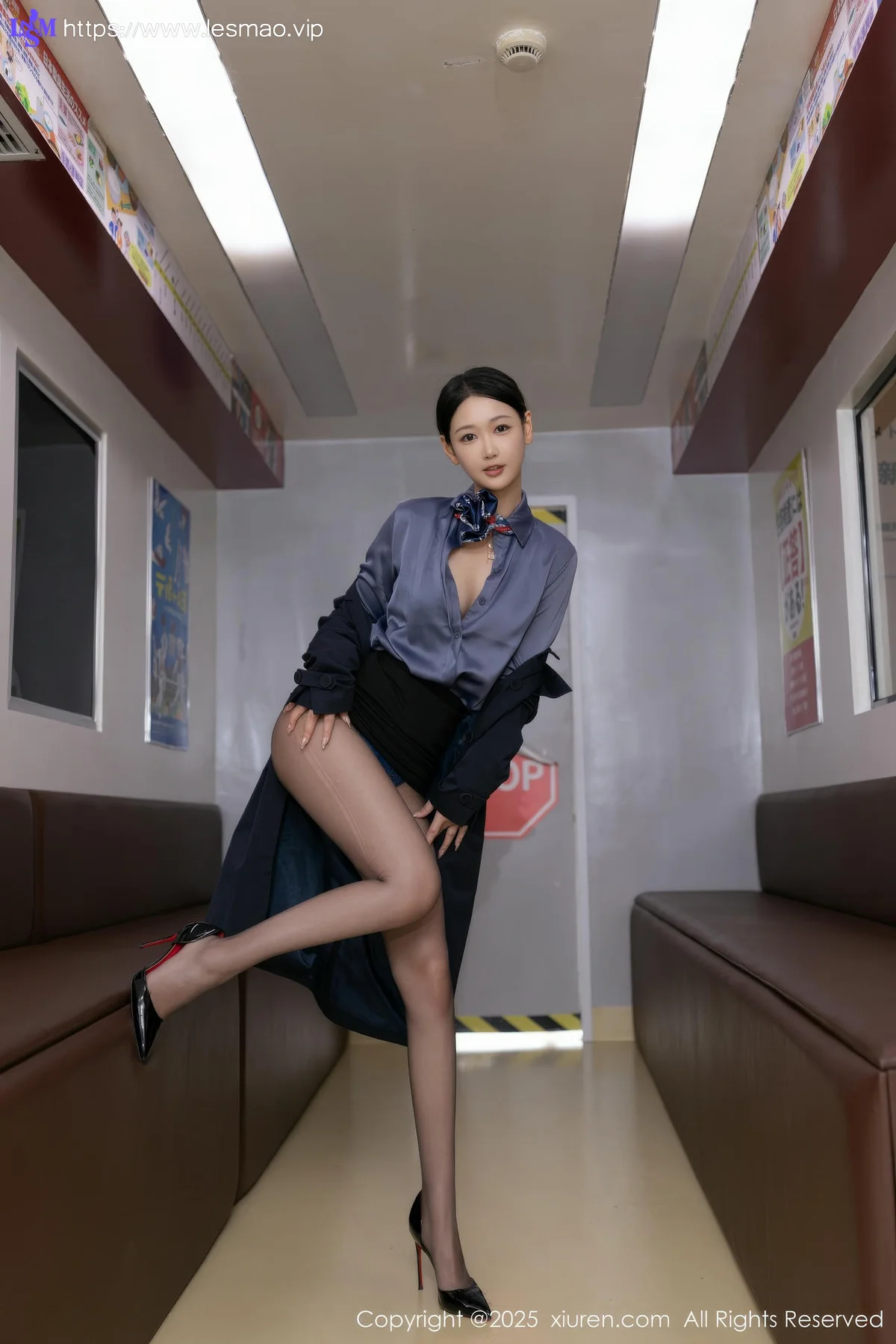XiuRen 秀人 No.9824 唐安琪 空姐制服私房 - 17