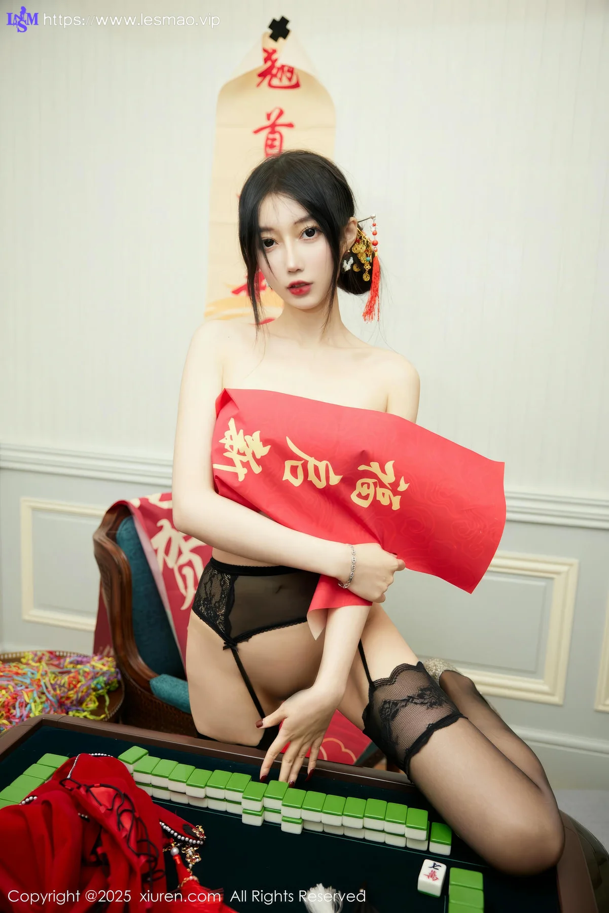 XiuRen 秀人 No.9826 玥儿玥er 节日旗袍私房 - 53
