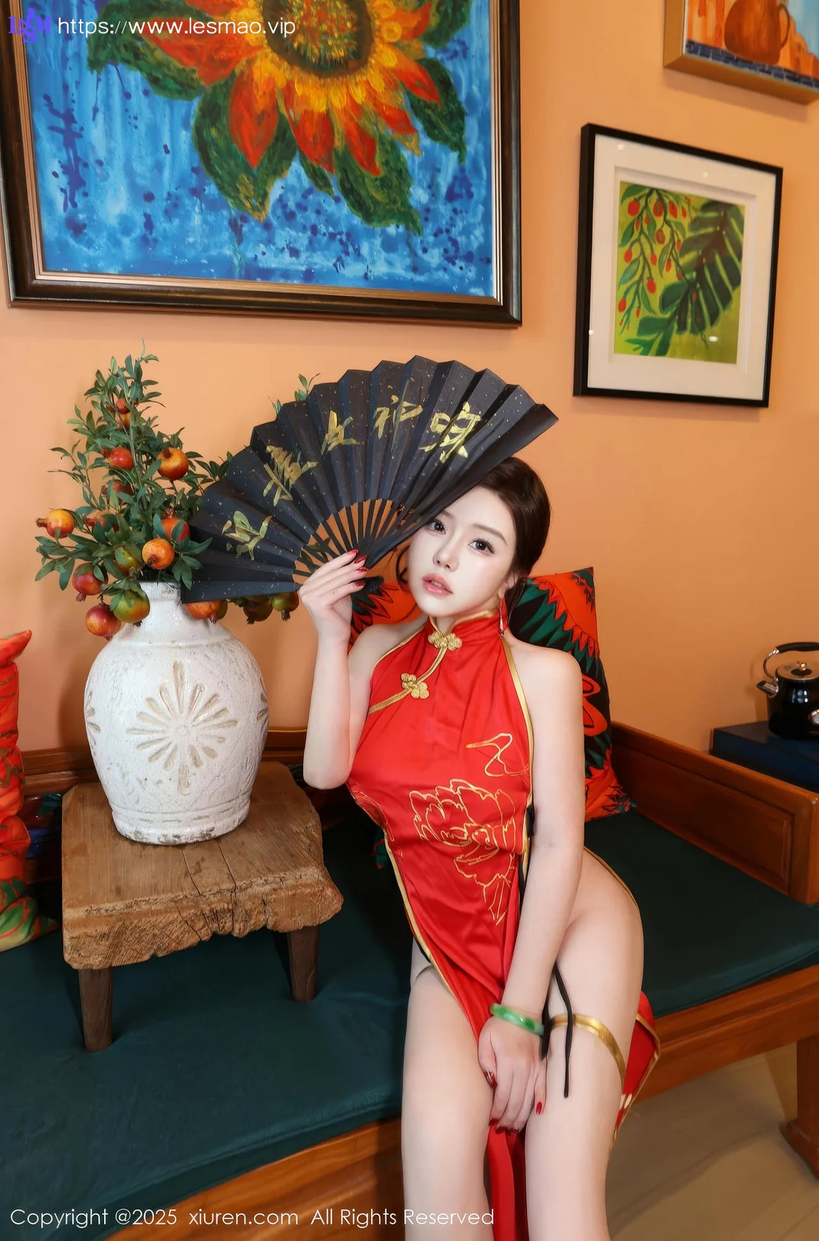 XiuRen 秀人 No.9834 小薯条nienie cos旗袍套图 - 17