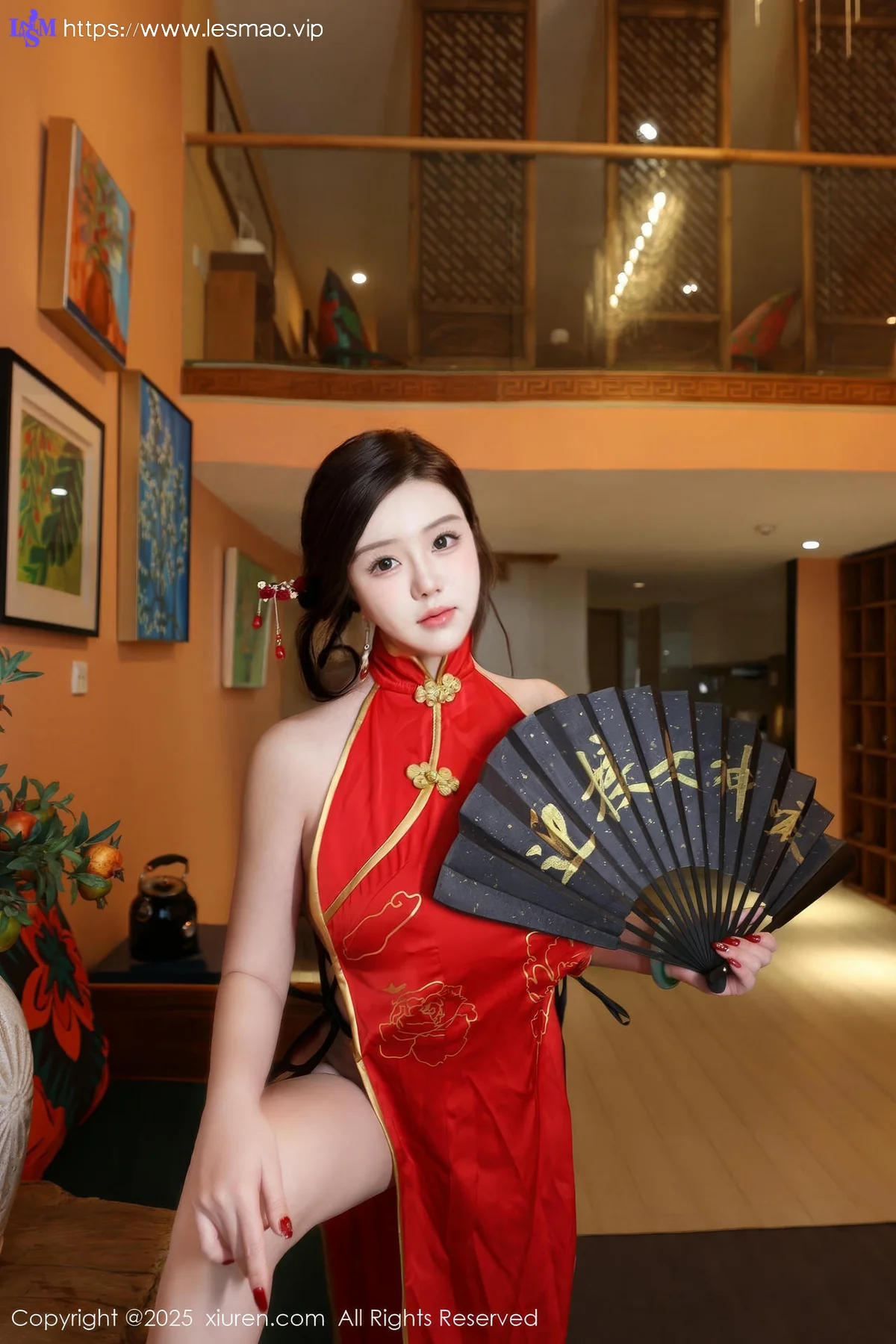 XiuRen 秀人 No.9834 小薯条nienie cos旗袍套图 - 19