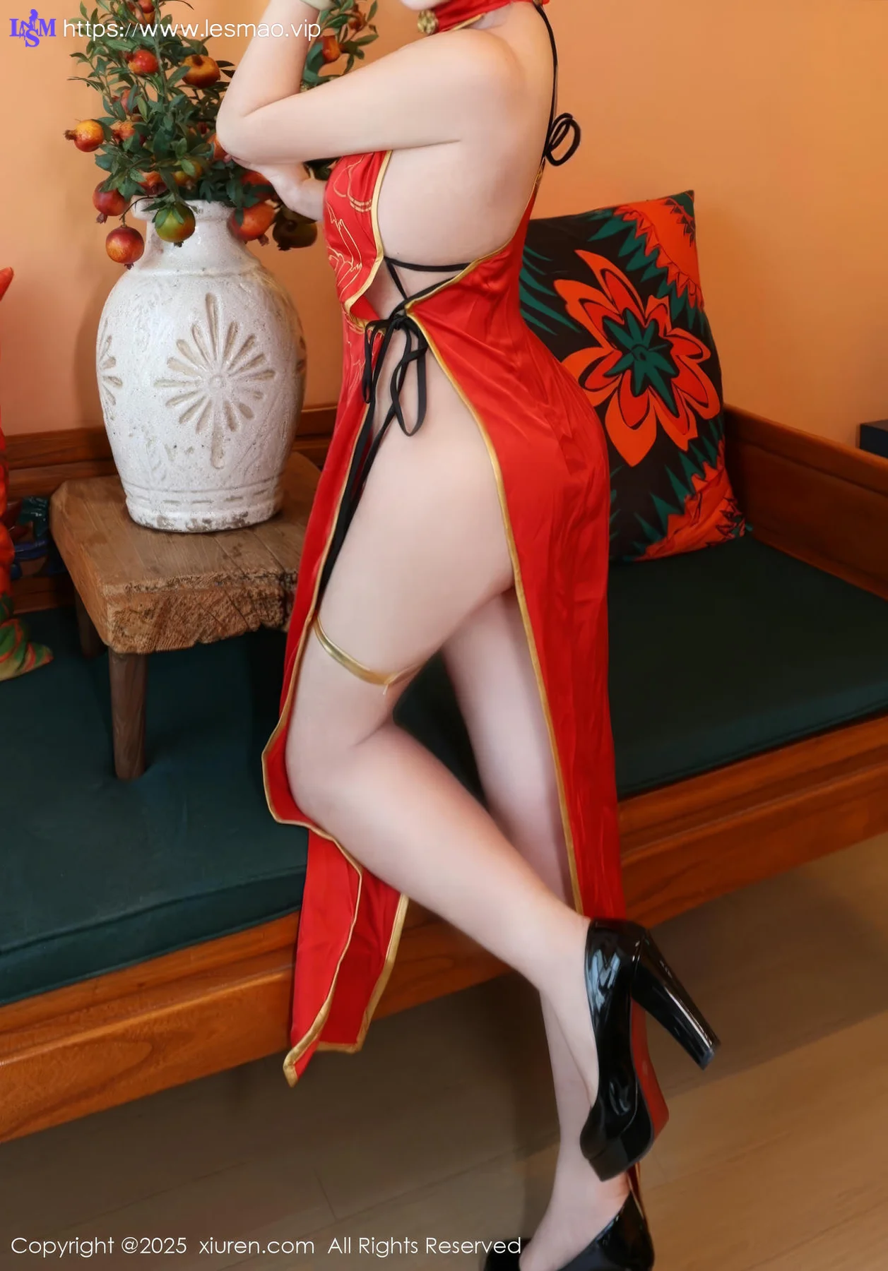XiuRen 秀人 No.9834 小薯条nienie cos旗袍套图 - 47