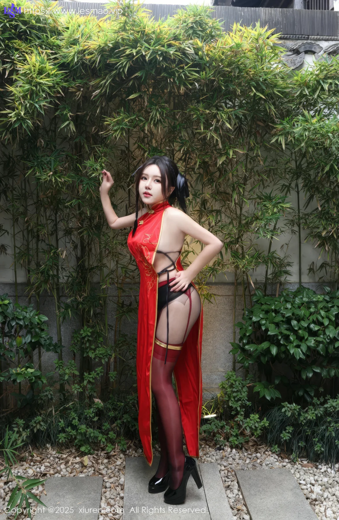 XiuRen 秀人 No.9834 小薯条nienie cos旗袍套图 - 60