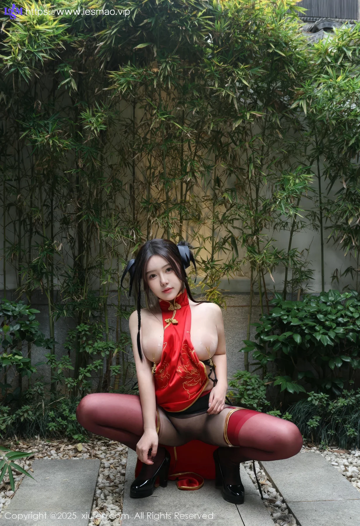 XiuRen 秀人 No.9834 小薯条nienie cos旗袍套图 - 77