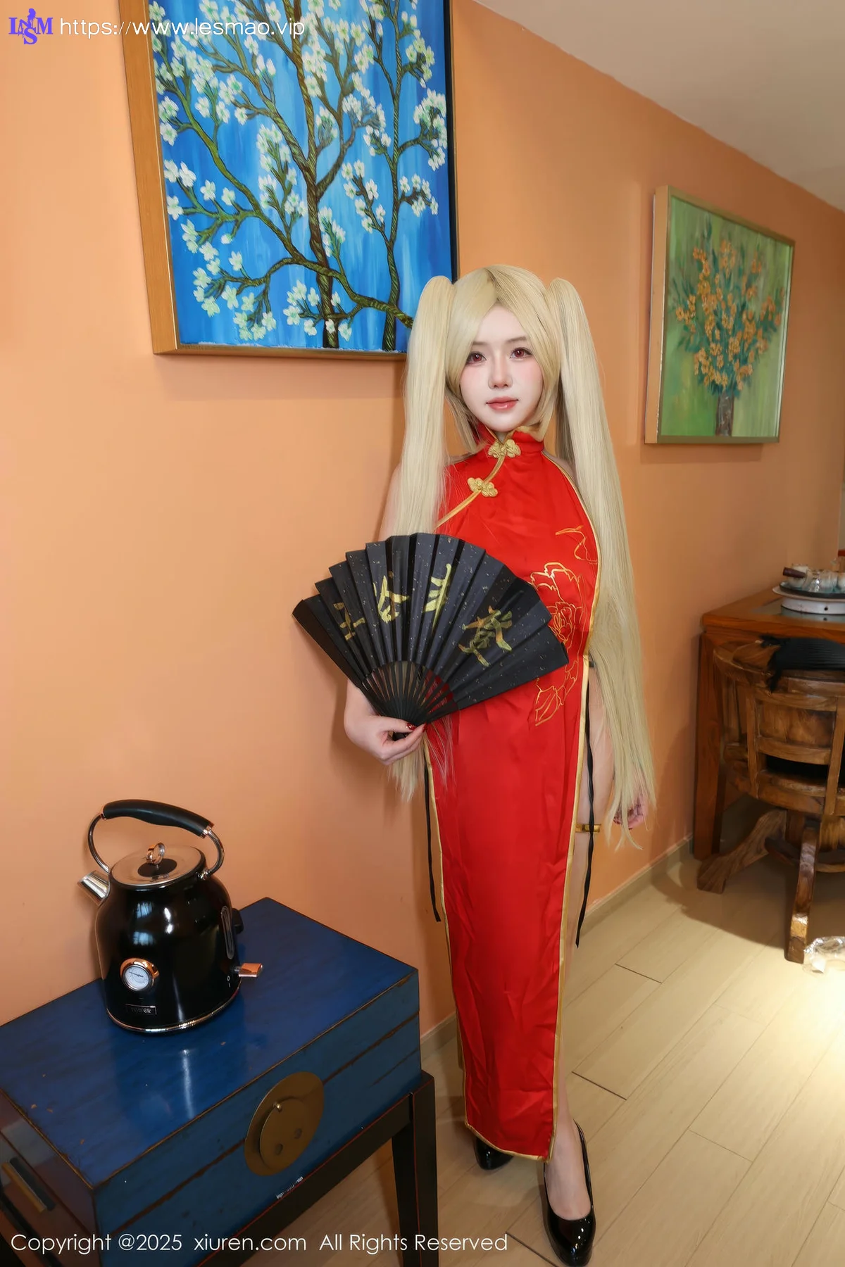 XiuRen 秀人 No.9834 小薯条nienie cos旗袍套图 - 111