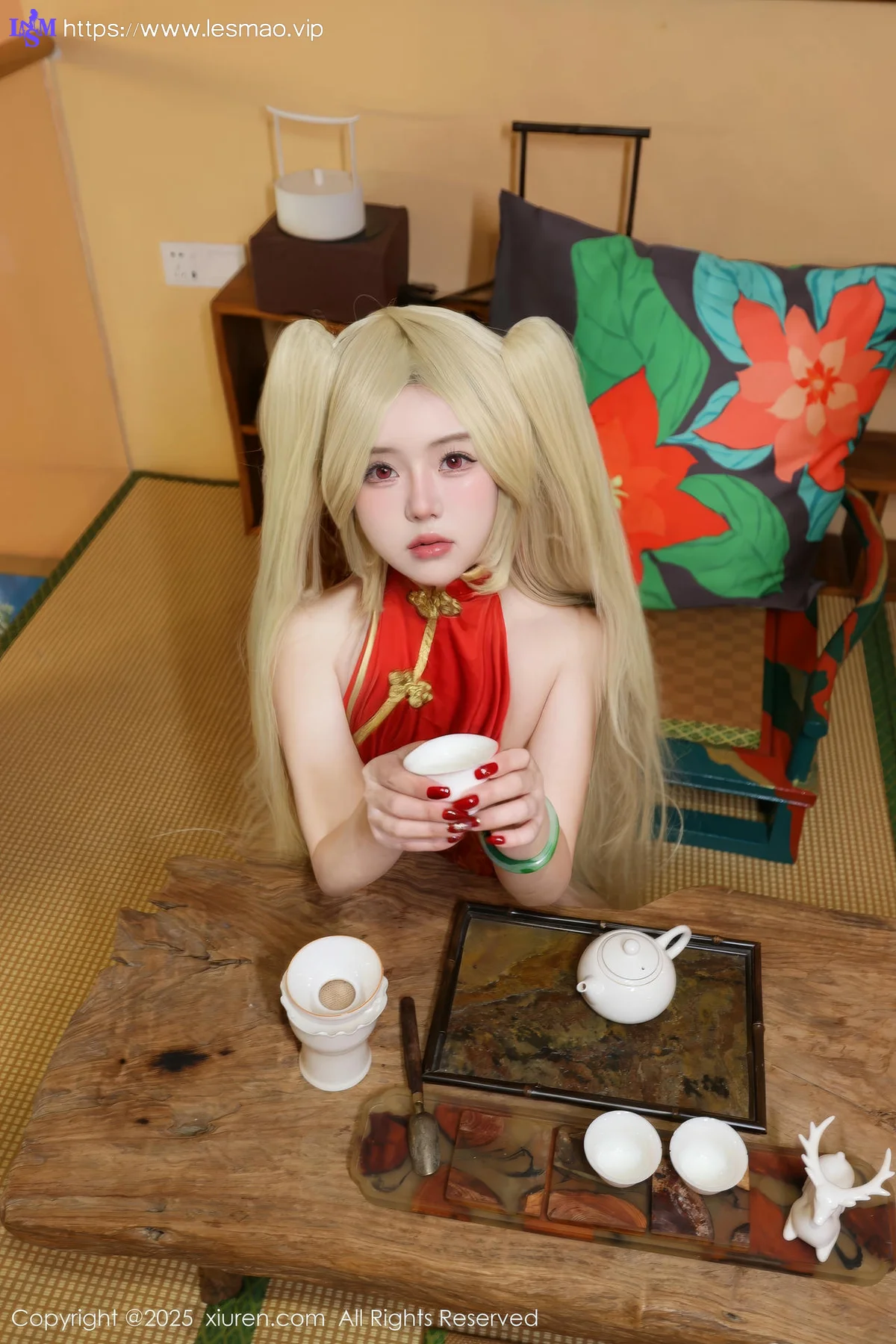 XiuRen 秀人 No.9834 小薯条nienie cos旗袍套图 - 115