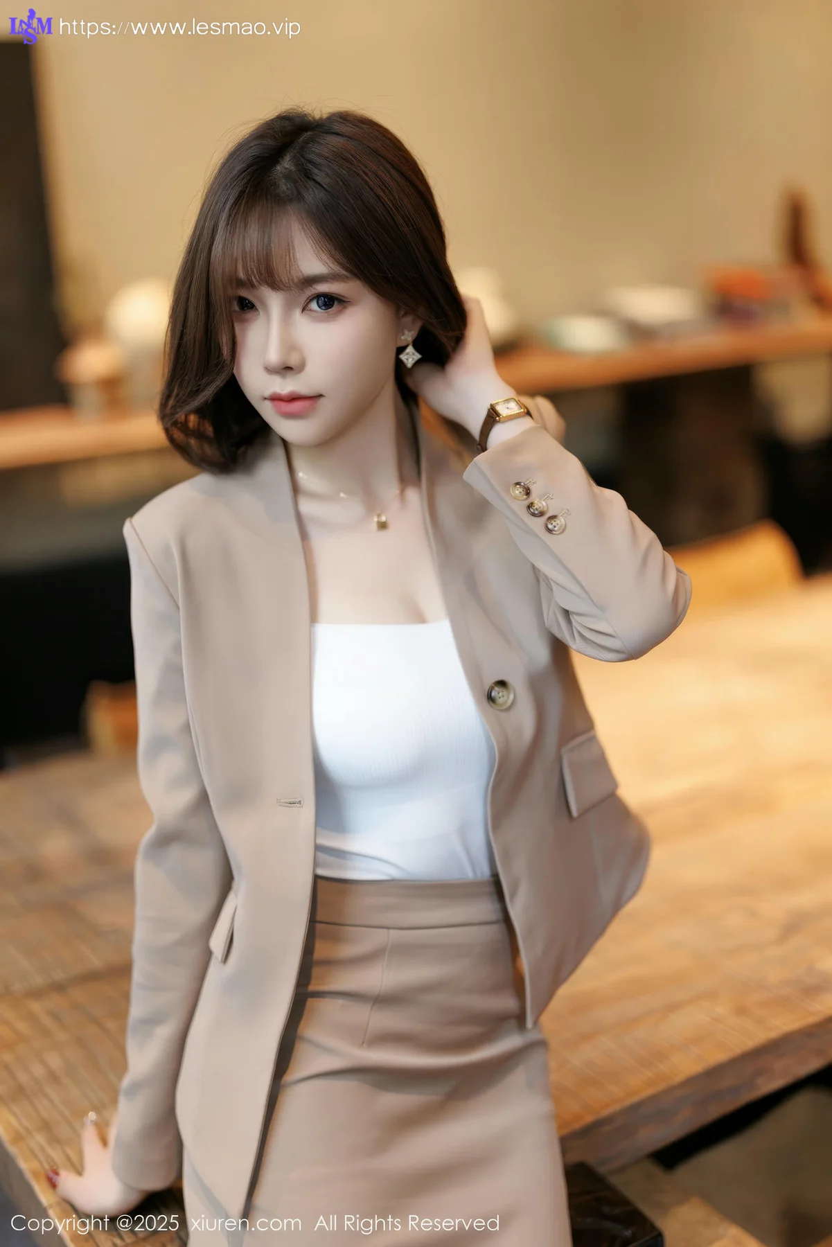 XiuRen 秀人 No.9844 徐莉芝Booty 短发气质美女 - 19