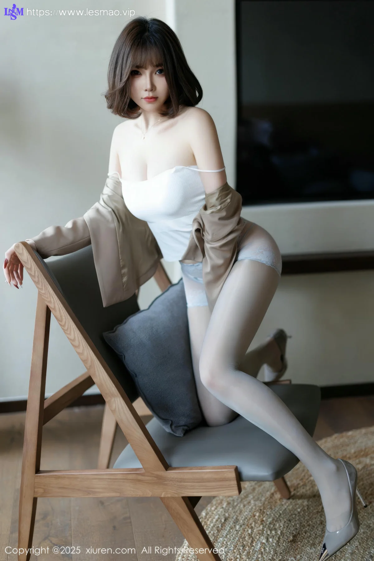 XiuRen 秀人 No.9844 徐莉芝Booty 短发气质美女 - 43