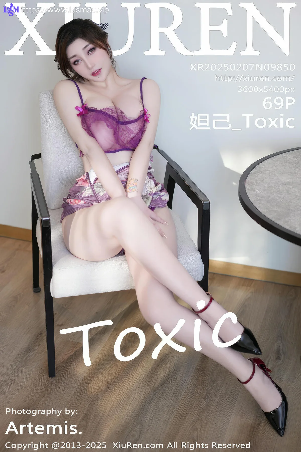 XiuRen 秀人 No.9850 妲己Toxic 紫色连衣裙诱惑妩媚 - 70