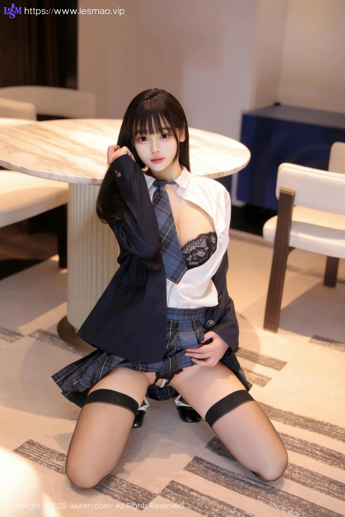 XiuRen 秀人 No.9853 余安安 性感JK装扮 - 22