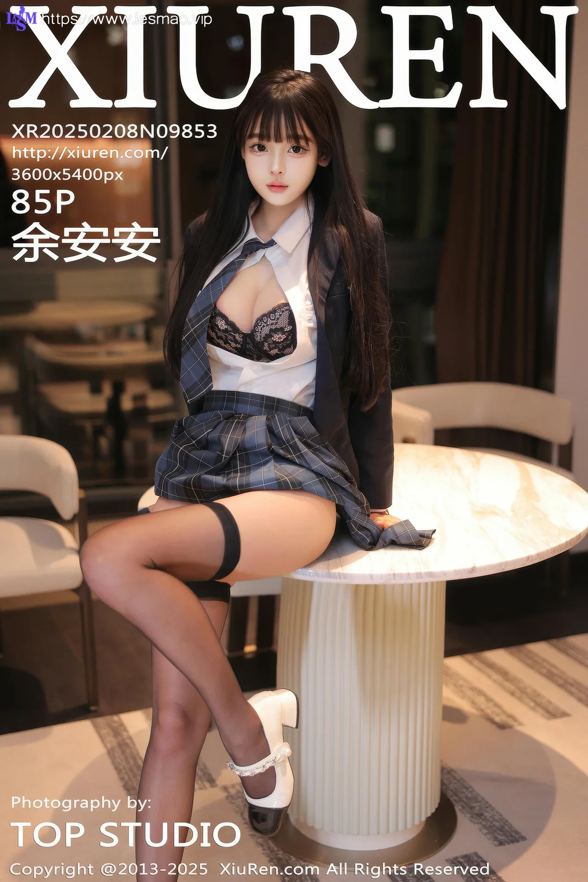 XiuRen 秀人 No.9853 余安安 性感JK装扮 - 86