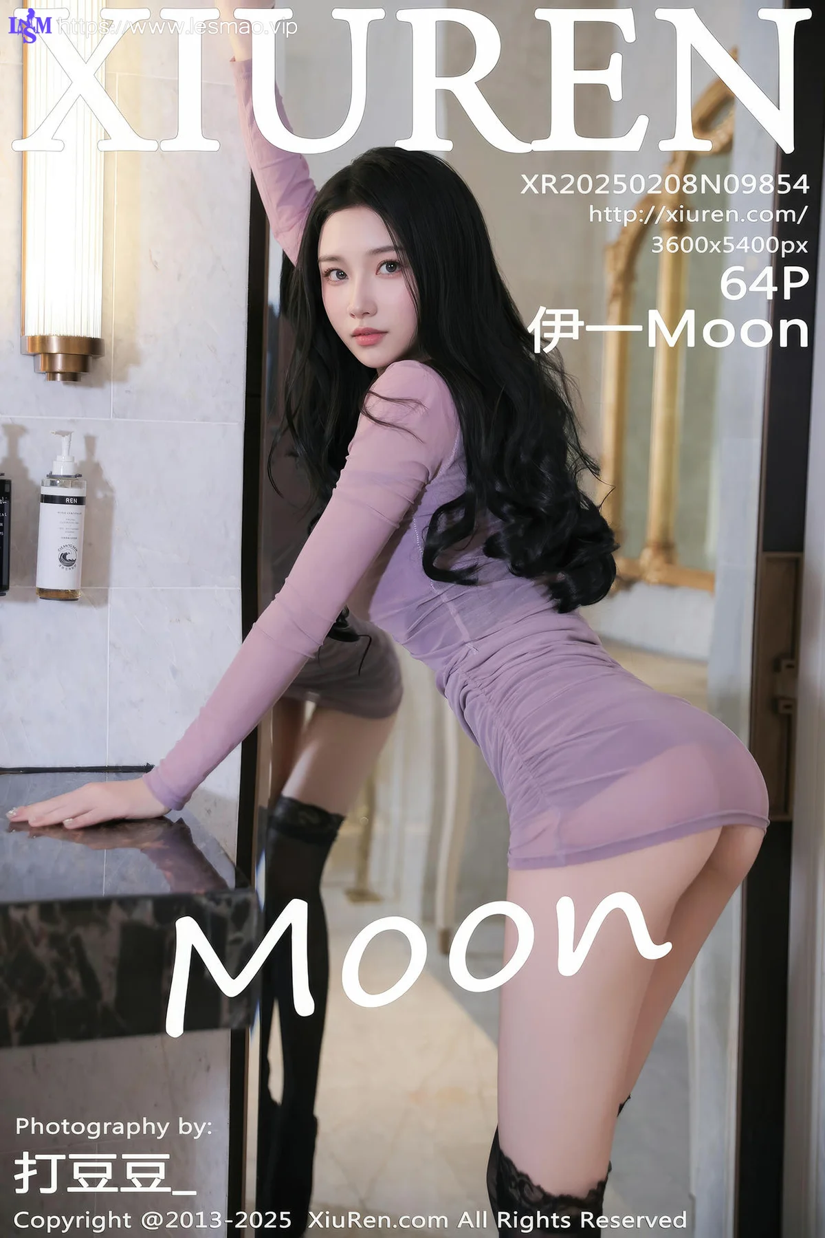 XiuRen 秀人 No.9854 伊一Moon 紫色连衣短裙 - 65