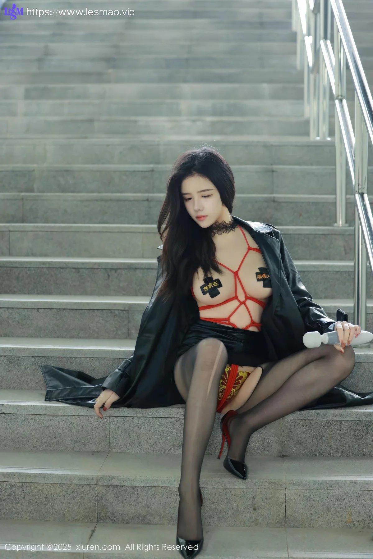 XiuRen 秀人 No.9855 唐翩翩 极致美腿乳贴情趣 - 83