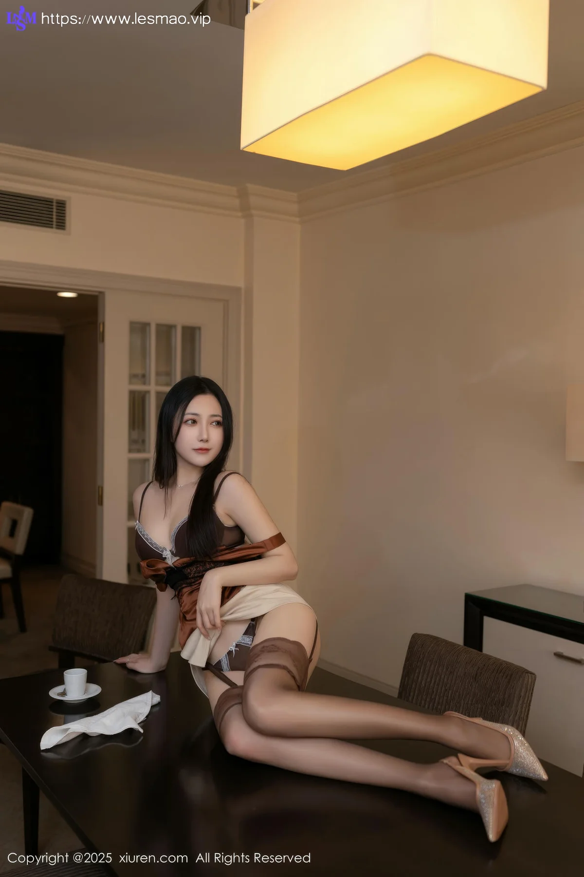 XiuRen 秀人 No.9859 鱼子酱Fish 小白裙魅惑黑丝 - 21