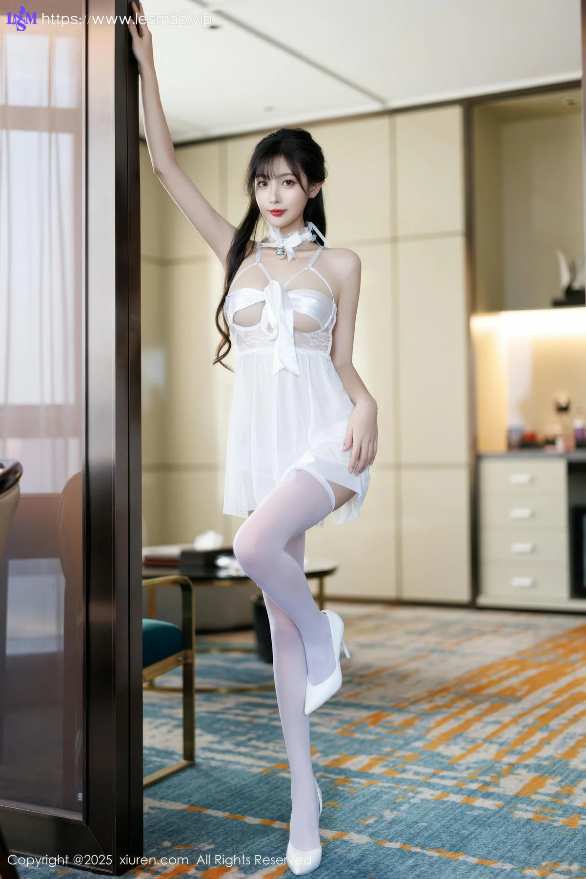 XiuRen 秀人 No.9863 林星阑 白色情趣内衣 - 23