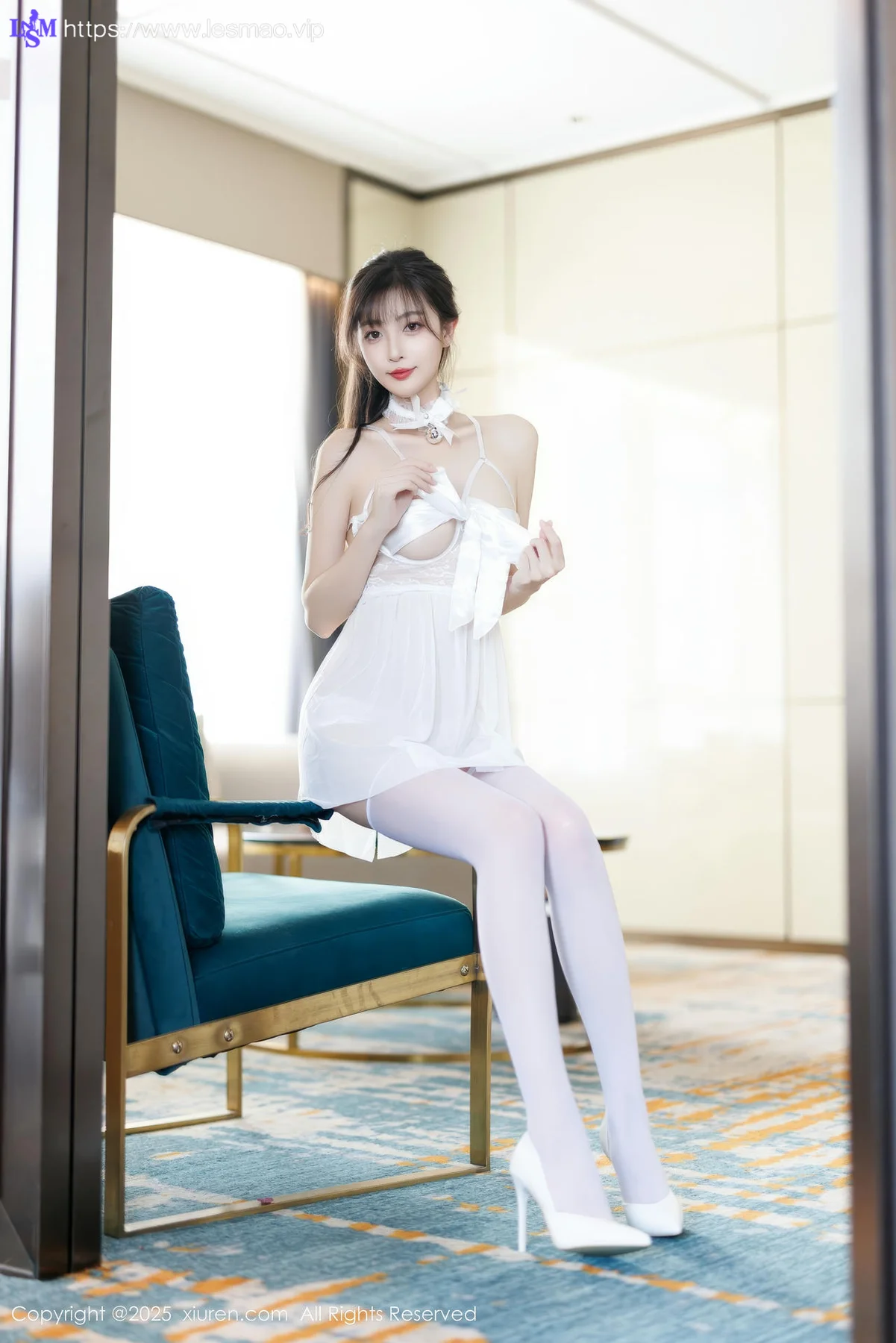 XiuRen 秀人 No.9863 林星阑 白色情趣内衣 - 28