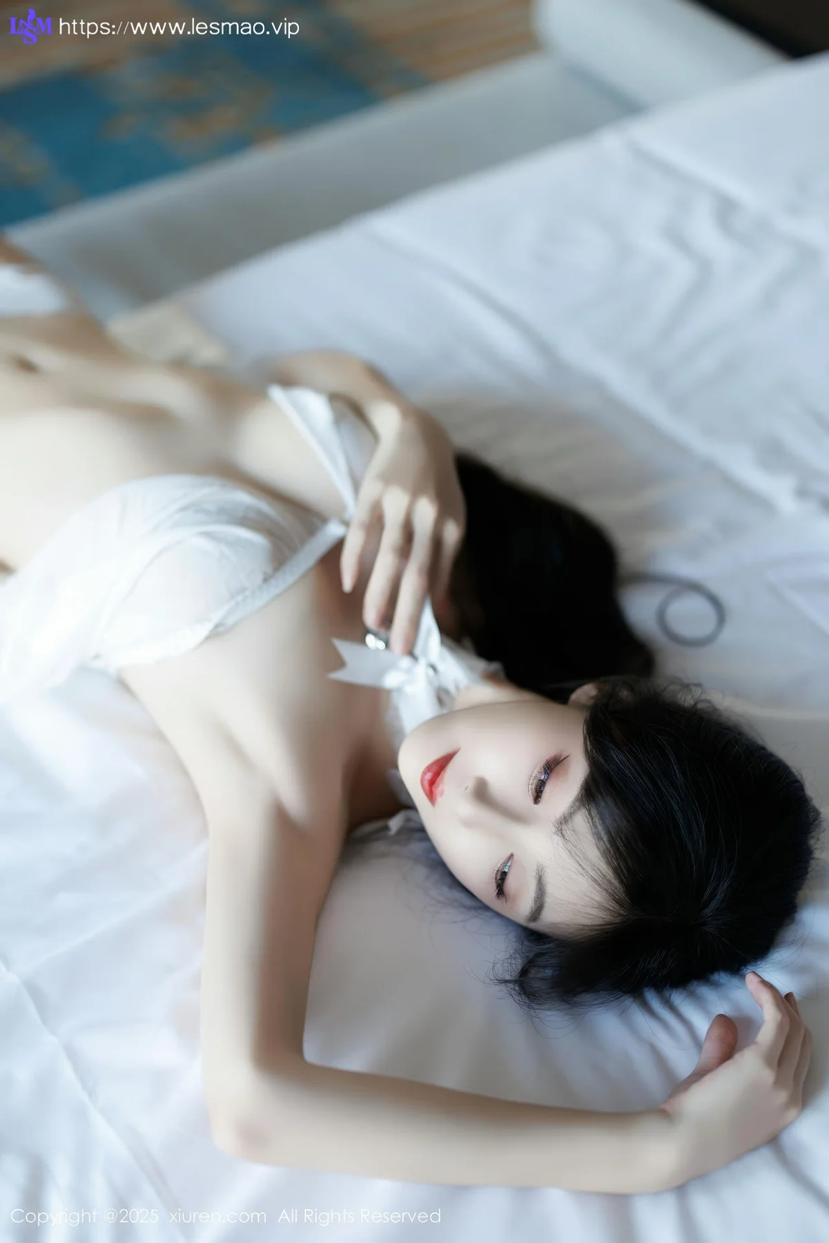 XiuRen 秀人 No.9863 林星阑 白色情趣内衣 - 67