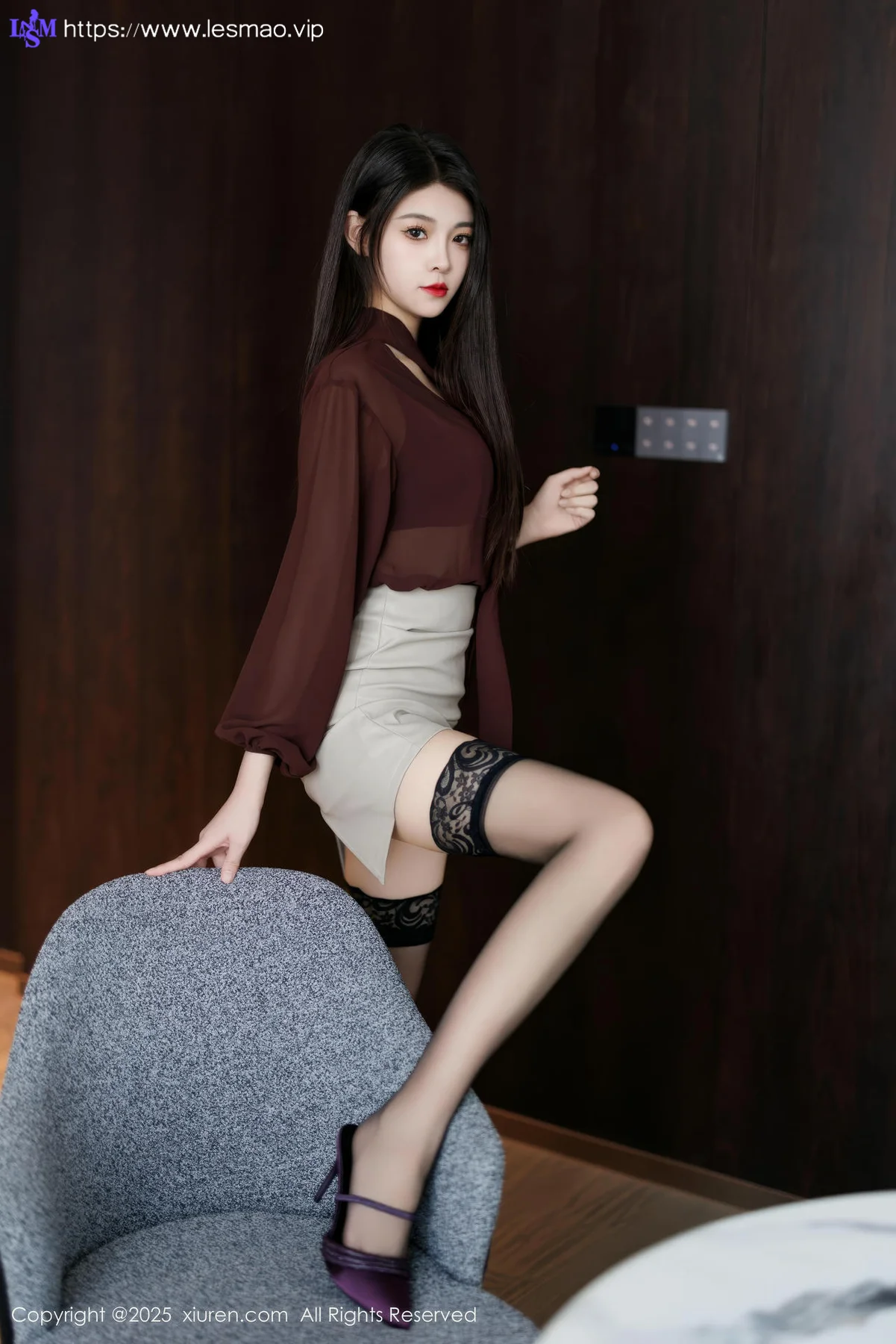 XiuRen 秀人 No.9868 初梦瑶 黑丝ol制服 - 14