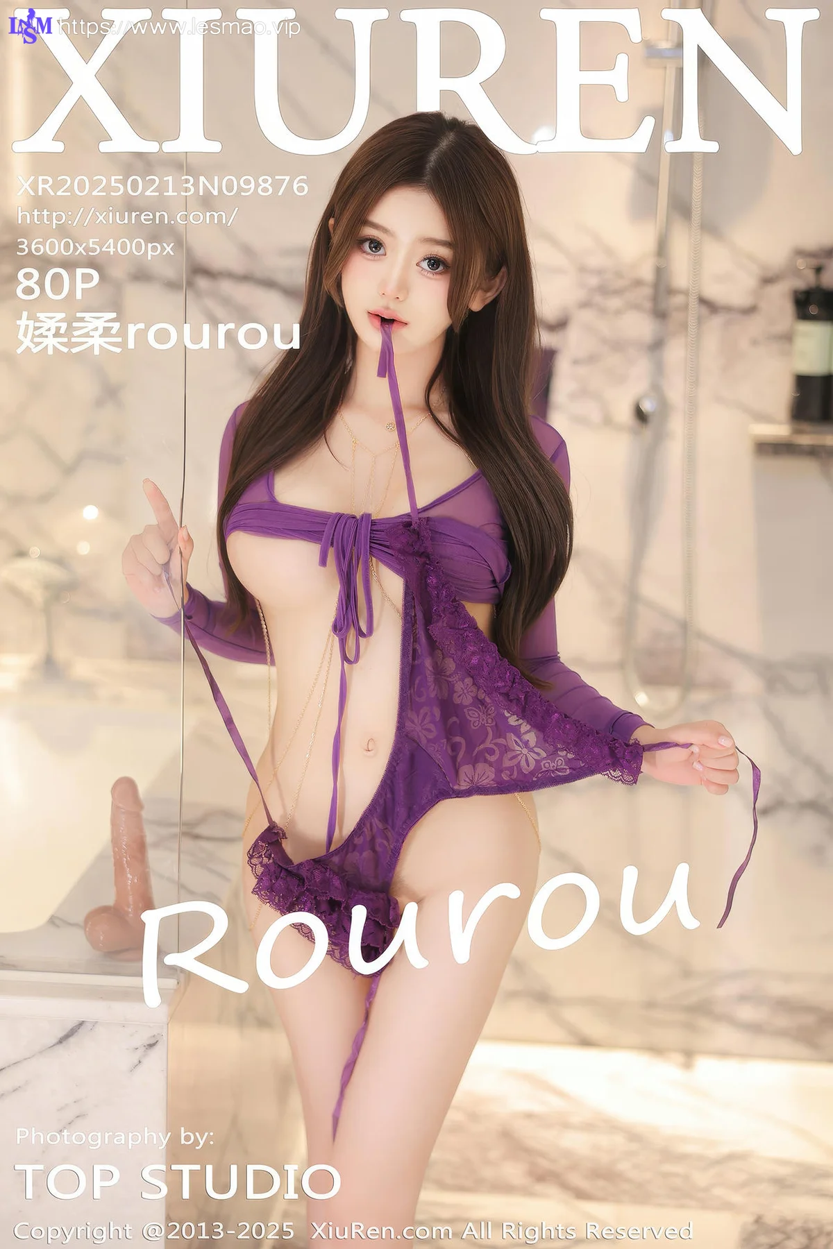 XiuRen 秀人 No.9876 媃柔rourou 紫色诱惑私房美女 - 81