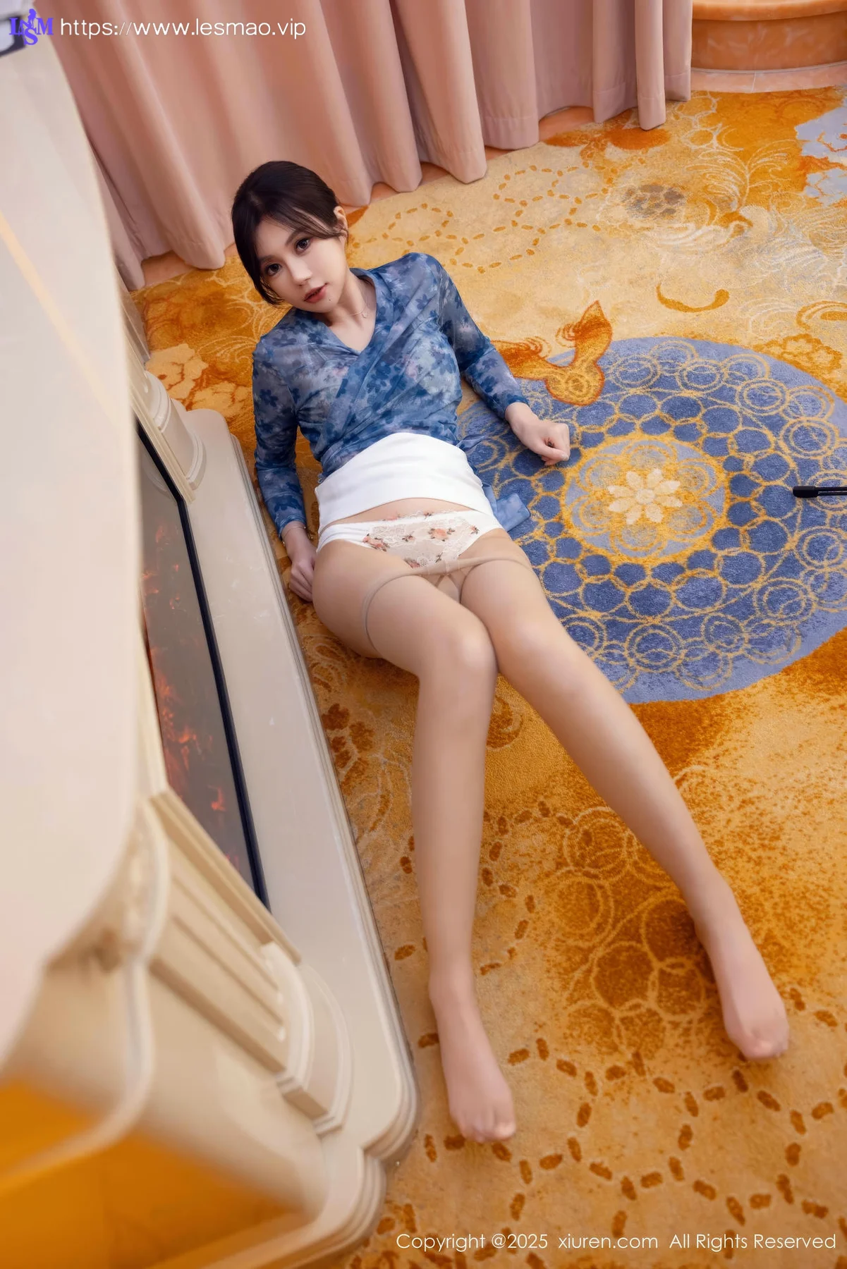 XiuRen 秀人 No.9884 绮里嘉ula 花色内衣爆乳 - 49