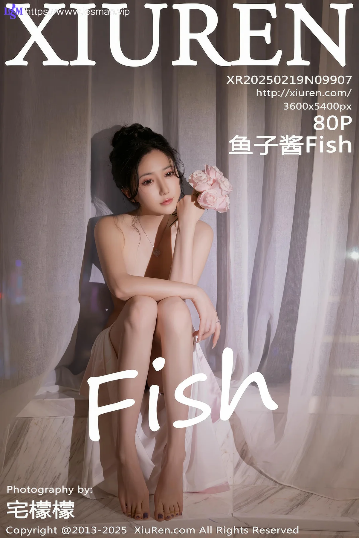 XiuRen 秀人 No.9907 鱼子酱Fish 女神乳贴玉体 - 81