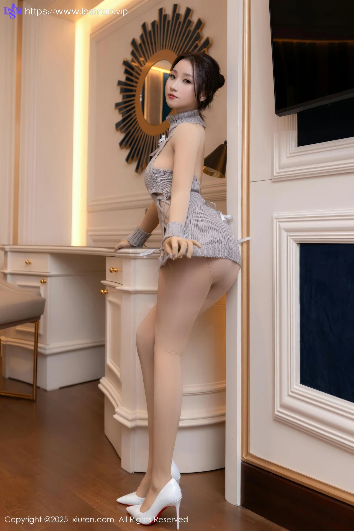 XiuRen 秀人 No.9912 杏子Yada 连体肉丝丝袜 - 28