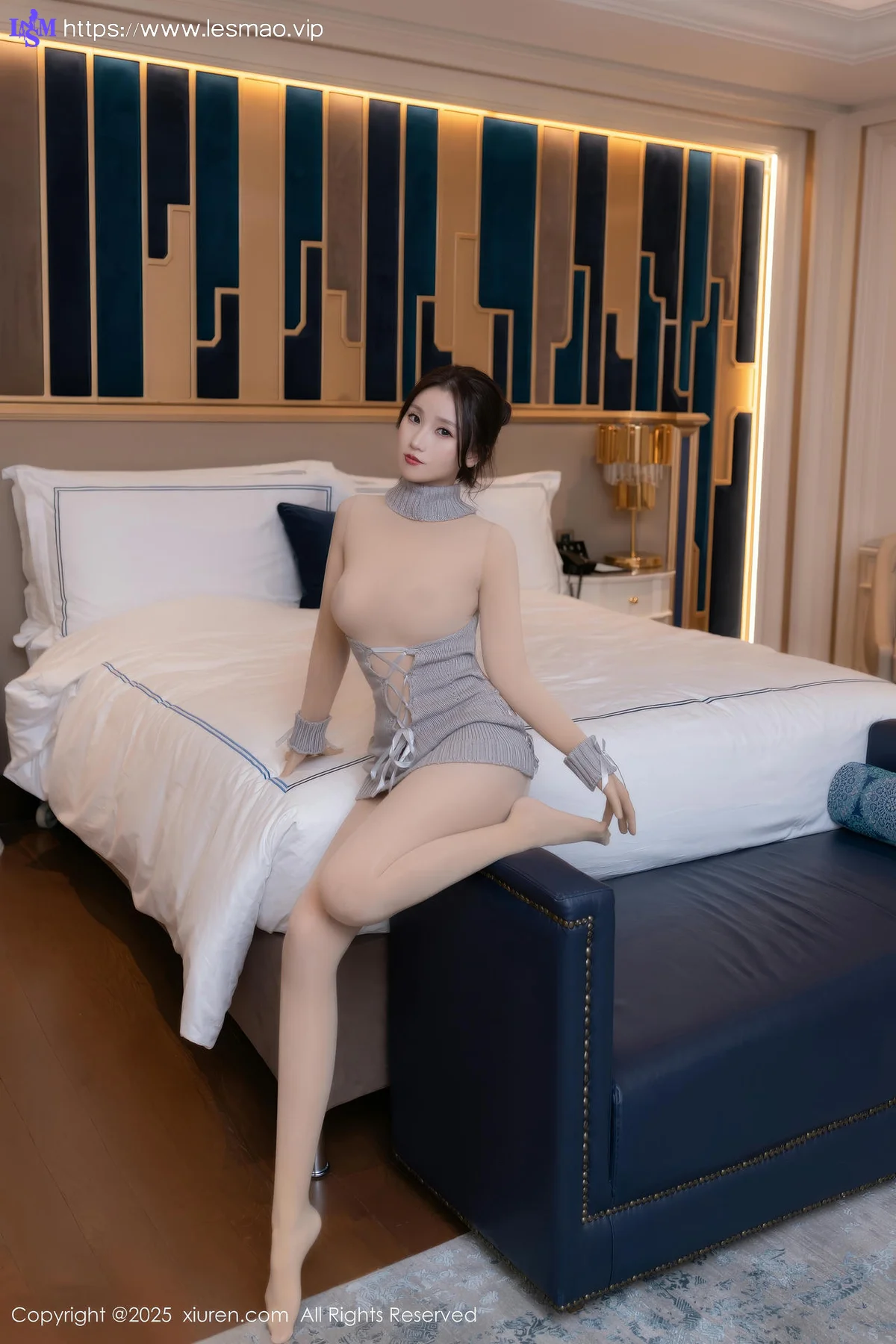 XiuRen 秀人 No.9912 杏子Yada 连体肉丝丝袜 - 49
