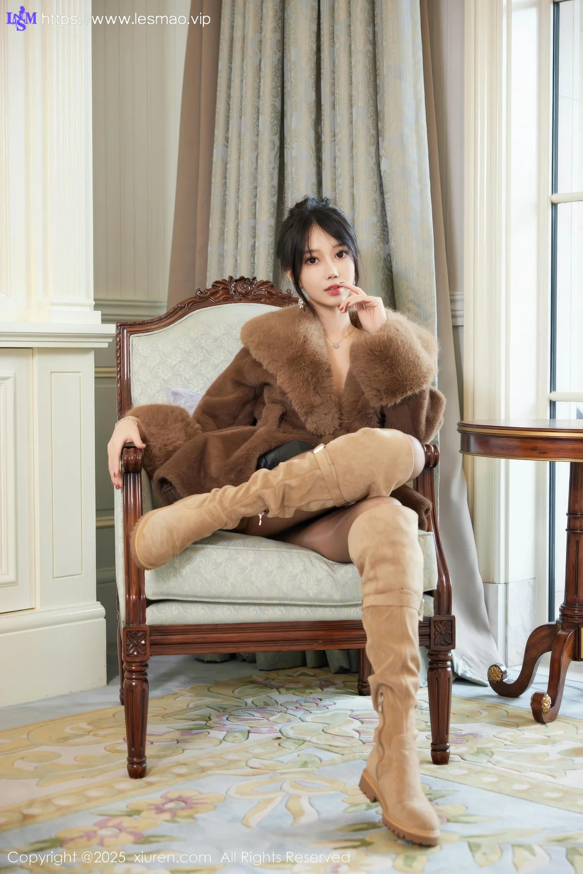 XiuRen 秀人 No.9919 玥儿玥er 乳贴黑丝美腿 - 12