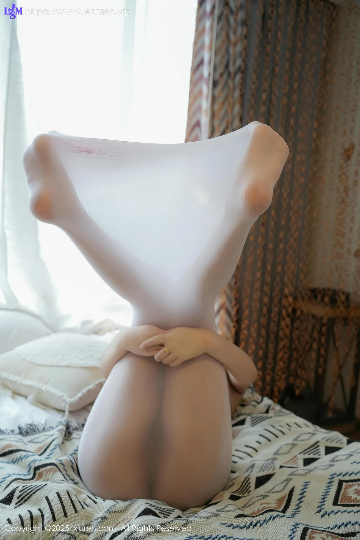 XiuRen 秀人 No.9935 姚若兮vay 连体白丝袜透视萝莉 - 44