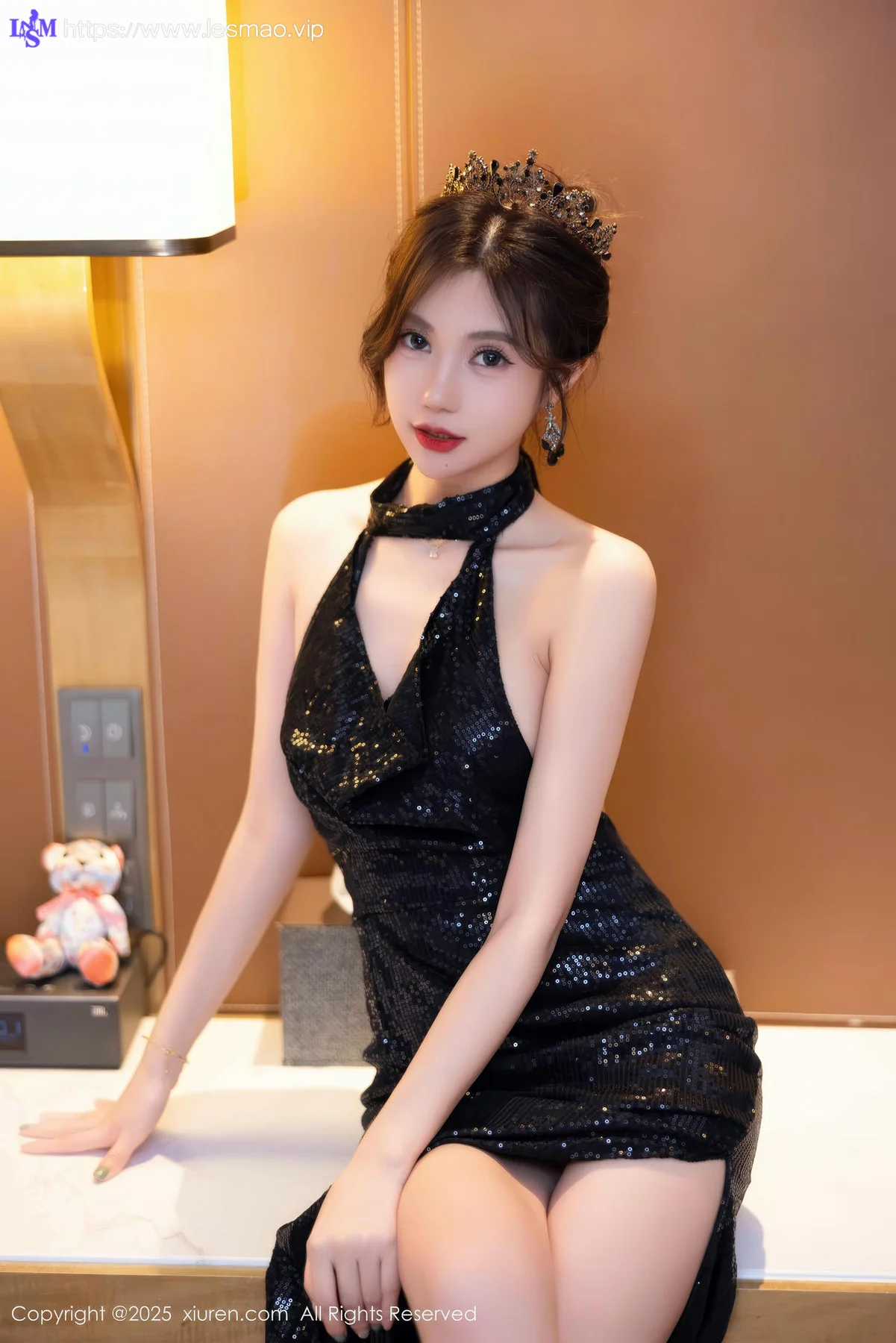 XiuRen 秀人 No.9948 绮里嘉ula 翘臀黑丝内衣私房 - 21