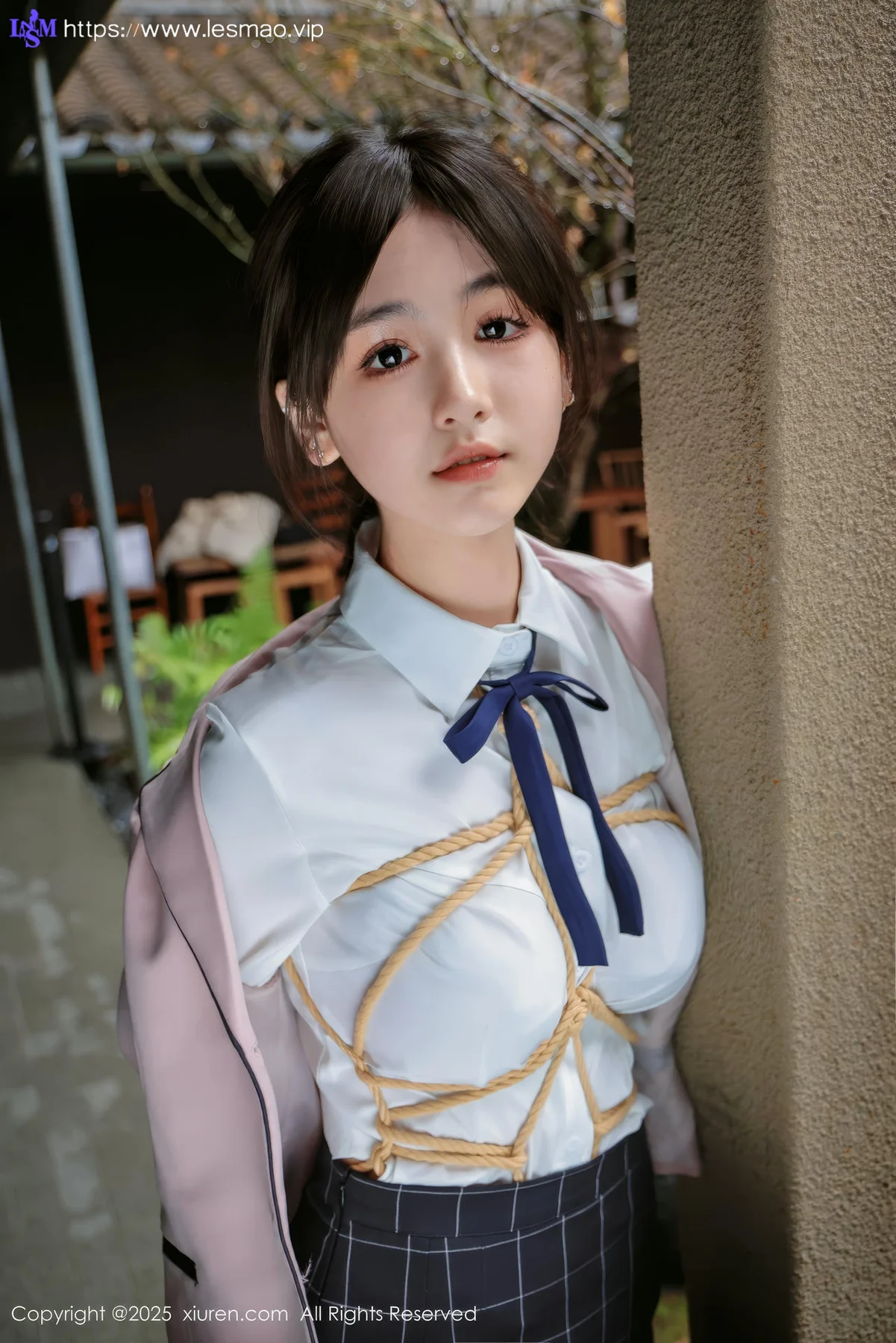 XiuRen 秀人 No.9949 奶芙乔乔 浴室捆绑清纯校服 - 16