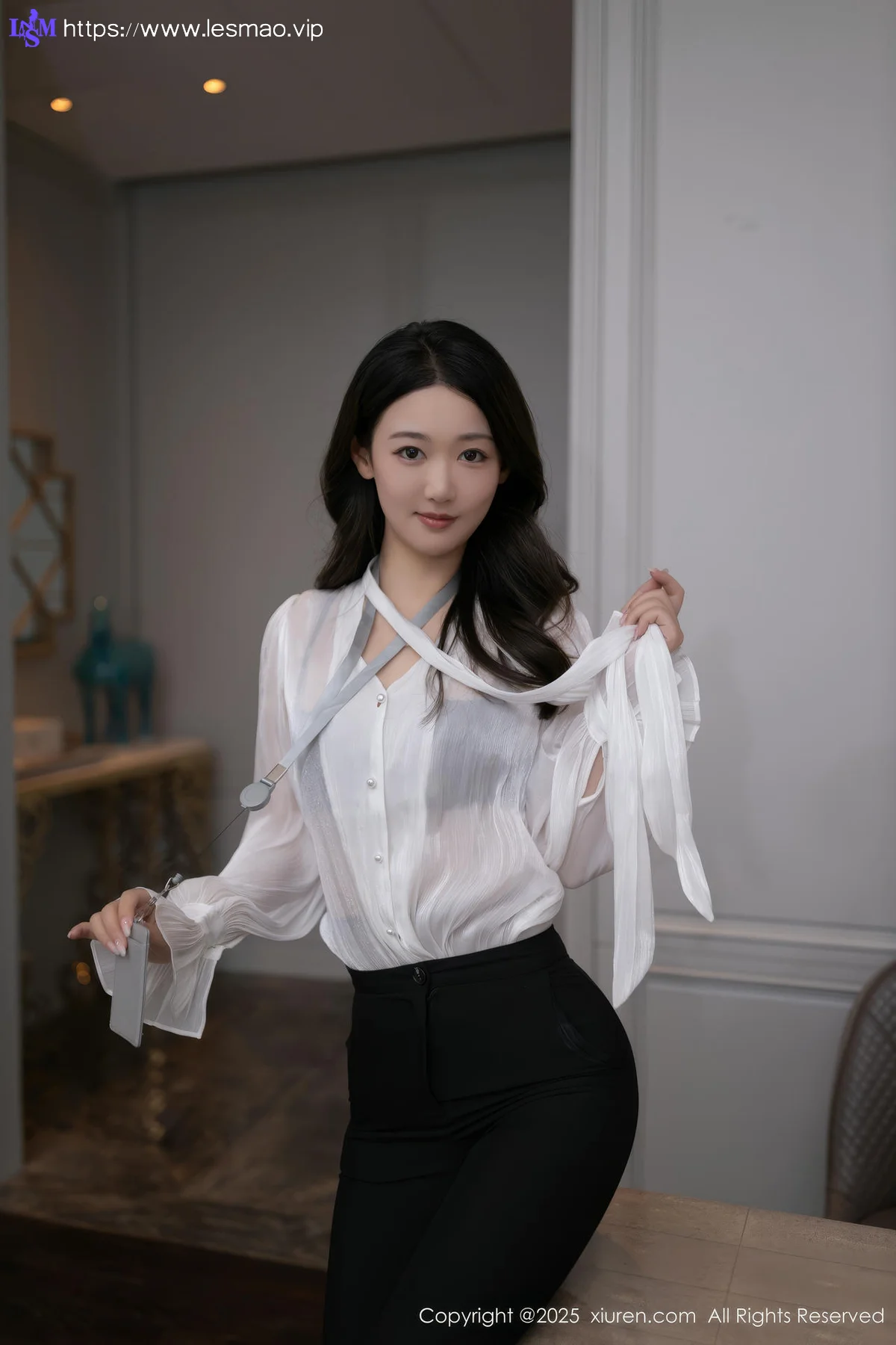 XiuRen 秀人 No.9960 唐安琪 玉体美乳黑丝美腿 - 4